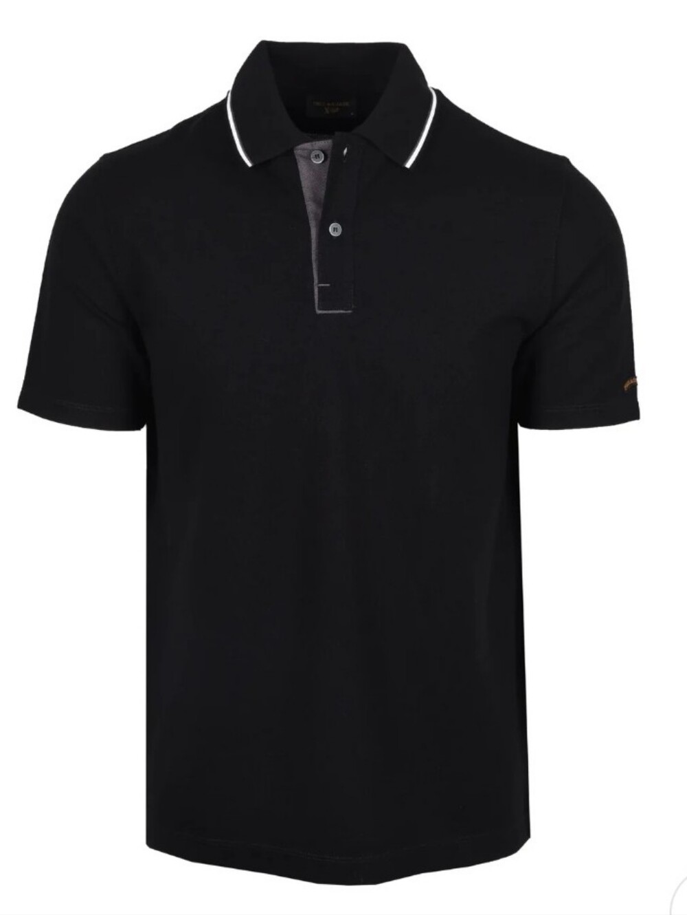 Paul & Shark Tipped Polo Shirt Black